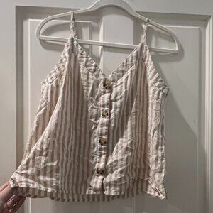 Abercrombie & Fitch Linen Tank Top
